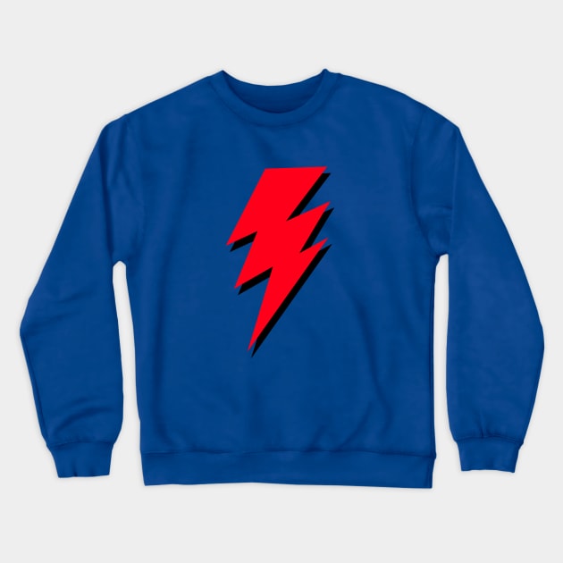 Triple, Red, Lightning Bolt Crewneck Sweatshirt by OneThreeSix